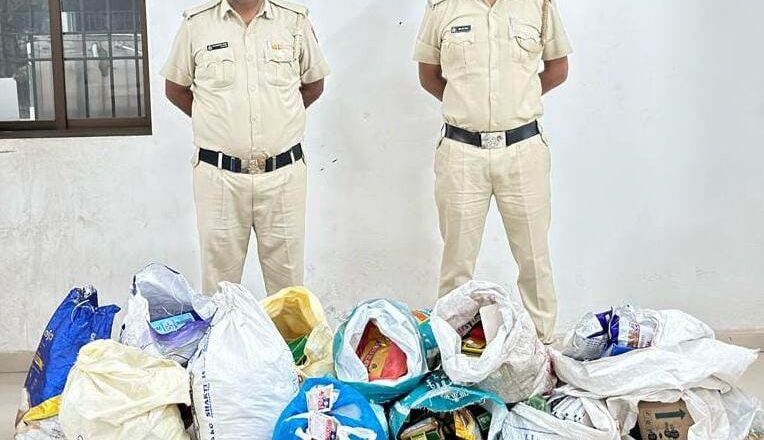 दमण पुलिस ने चलाया अभियान, तम्बाकू चबाने वाले 125 के चलान काटे, 1 लाख का गुटखा तंबाकू भी किया जप्त