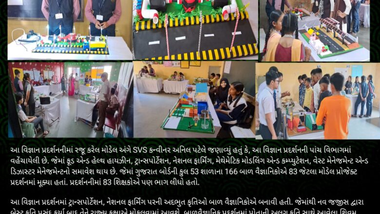 બૂનમેક્સ સ્કૂલ વાપી ખાતે બાળ વિજ્ઞાન પ્રદર્શન યોજાયું 53 શાળાના 166 બાળ વૈજ્ઞાનિકોએ 83 કૃતિઓ પ્રદર્શિત કરી